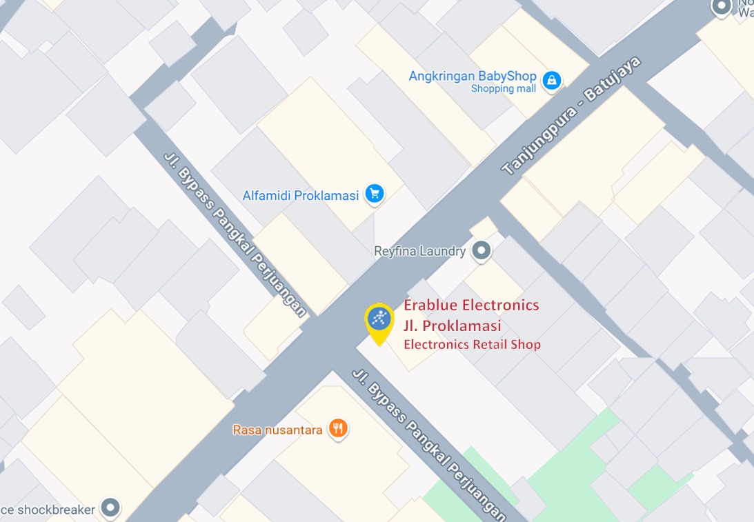 Peta ke toko EraBlue di  Jalan Proklamasi, RT 001, RW 005, terletak di Kel/Desa Tanjungmekar, Kecamatan Karawang Barat, Kabupaten Karawang, Provinsi Jawa Barat